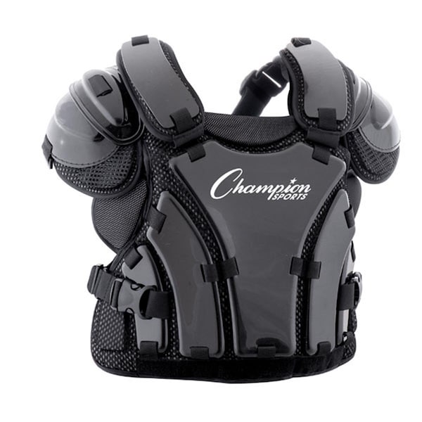 Champion Sports 16 in. Armor Style Chest Protector, Black CH55960 - main